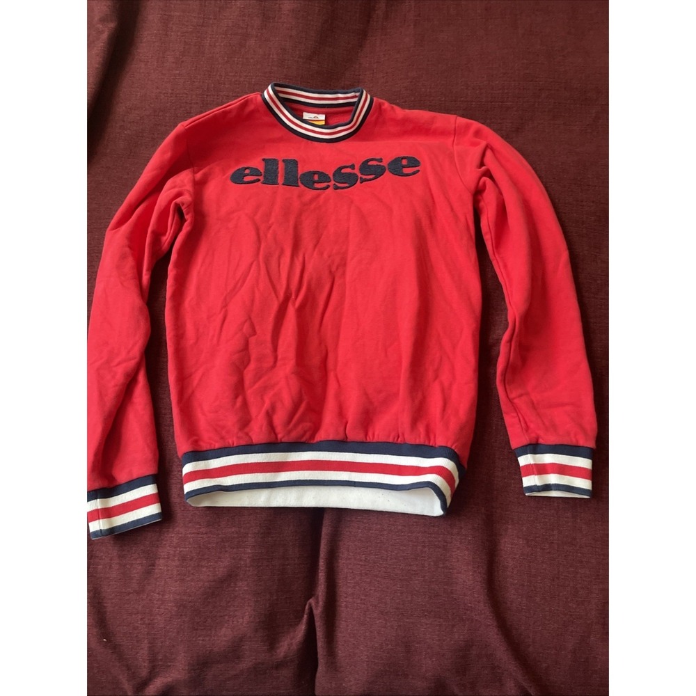 ellesse Men Pullover Sweater Size Small Red